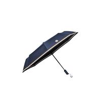 BOSS Ombrello tascabile blu navy con Double B e righe Signature - Style Pocket umbrella Varsity Navy, 58837094 Blu scuro pz.