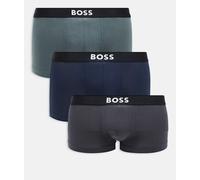 BOSS Boxer corti in cotone elasticizzato in confezione da tre - Style Trunk 3P BOSS ONE, 50544263 Nero / Grigio / Blu XL