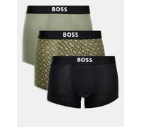 Boxer BOSS One Graphic verde kaki nero (3 unità) - S