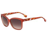 BOSS Orange 0060/S FLC-3X Women's Sunglasses - Coral Frame, Grey Pink Shaded Lenses