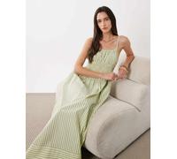 BOSS Vestito in popeline di cotone con righe verticali - Style C_Diplyn, 50559218 A disegni 40