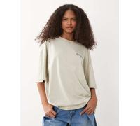 BOSS Orange - Eboys - T-shirt comoda beige con logo-Neutro 36