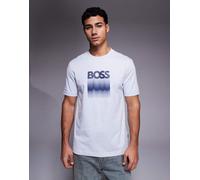 BOSS Orange - Insignia - T-shirt grigio chiaro con logo sul petto XL
