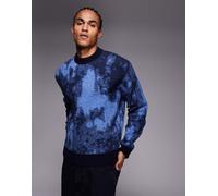 Boss Orange - Kradar - Maglione girocollo comodo blu navy mimetico XL