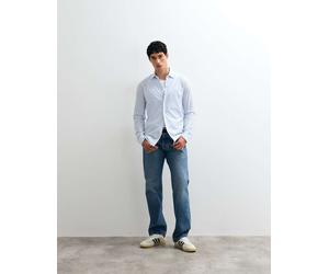 BOSS Orange - My Soft - Camicia slim fit azzurra-Blu 2XL