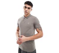 BOSS Orange - Passenger Icon - Polo in piqué marrone slim fit con logo 3XL