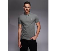 BOSS Orange - Passenger - Polo in piqué grigia con logo tono su tono-Grigio L