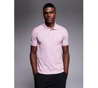 BOSS Orange - Passenger - Polo in piqué viola chiaro con logo tono su tono M