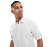 BOSS Orange - Rash_2 - Camicia Oxford a maniche corte bianca-Bianco 2XL