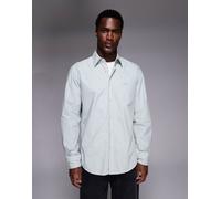 BOSS Orange - Relegant - Camicia in cotone grigio chiaro vestibilità classica XL