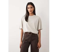 BOSS Orange - T-shirt beige chiaro con scritta del logo-Neutro M