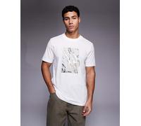 BOSS Orange - T-shirt bianca con logo sul petto-Bianco XL