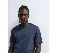 BOSS Orange - T-shirt blu scuro con logo sul petto-Blu navy S