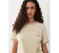 BOSS Orange - T-shirt giallo burro con scritta del logo S
