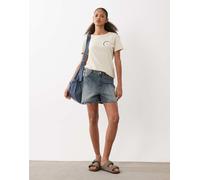 BOSS Orange - T-shirt giallo chiaro con stampa di fiori S