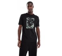 BOSS Orange - T-shirt nera con grafica di animale-Nero 3XL