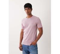 BOSS Orange - Tales - T-shirt rosa medio con riquadro con logo 2XL