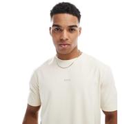 Boss Orange - Tchup - T-shirt beige pietra con logo-Neutro 5XL