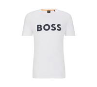 T-shirt BOSS Thinking manica corta bianco nero - S
