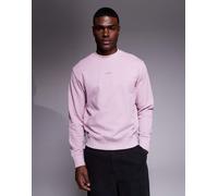 BOSS Orange - Wesmall - Felpa girocollo rosa con logo tono su tono-Viola S