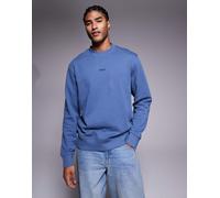 BOSS Orange - WeSmallcrew - Felpa comoda blu navy con logo al centro 3XL