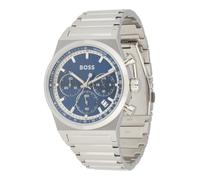 BOSS Orologio analogico 'CANDOR' blu / argento, Taglia One Size