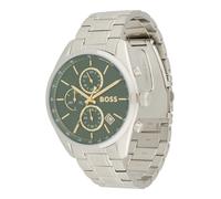 BOSS Orologio analogico 'Grand Prix 44' verde / verde scuro / argento Uomo BOSS One Size