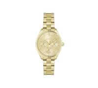 BOSS Orologio Analogico Multifunzione al Quarzo da Donna Collezione SAGE SPORT con Cinturino in Acciaio Inossidabile Oro Giallo Chiaro, 1502803, Gold