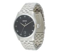 BOSS Orologio analogico nero / argento Uomo BOSS One Size nero / argento