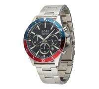 BOSS Cronografo con lunetta bicolore e bracciale a maglie - Style TROPER, 58129513 Argento pz.