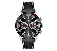 BOSS Orologio con Cronografo al Quarzo da Uomo Collezione ALLURE con Cinturino in Pelle Nero - 1513920