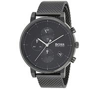 BOSS Orologio con Cronografo al Quarzo da uomo con cinturino in maglia metallica in acciaio inossidabile Nero - 1513813