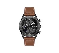 BOSS Orologio con Cronografo al Quarzo da uomo con cinturino in pelle Marrone chiaro - 1513851