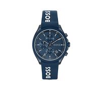 BOSS Orologio con Cronografo al Quarzo da uomo con cinturino in silicone Blu - 1514061, Blue