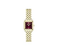 BOSS Orologio Con Movimento Al Quarzo A Due Lancette da Donna Collezione MAE PETITE con Cinturino in Acciaio Inossidabile Oro Giallo Chiaro, 1502824, Gold and Red