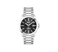 BOSS Orologio color argento con quadrante nero scanalato - Style STRIKE, HB1514170 Argento pz.
