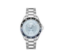 BOSS Orologio con Movimento Quarzo a Tre Lancette e Calendario da Uomo Collezione RUNNER 3H con Cinturino in Acciaio Inossidabile Argentato, 1514207, Light Blue