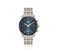 BOSS Orologio con quadrante blu e bracciale bicolore - Style TOURMASTER, 58564948 Color argento pz.