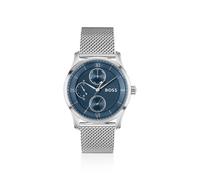 BOSS Orologio con quadrante blu e bracciale maglia mesh - Style PRINCIPLE MASTER, 58565044 Color argento pz.
