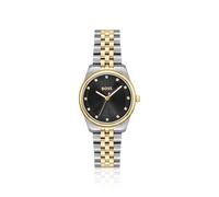 BOSS Orologio con quadrante nero e bracciale bicolore - Style GRACEFUL PRECIOUS, 58565073 Color argento pz.