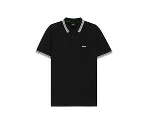 BOSS Paddy Curved, Polo Moderno, Uomo, Nero (Black 001), 3XL