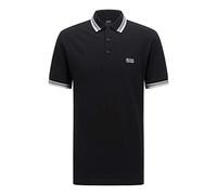 BOSS Paddy Curved, Polo Moderno, Uomo, Nero (Black 1), XXL