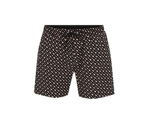 BOSS Pantaloncini da bagno 'Manu New' terra d'ombra / nero / bianco Uomo BOSS L