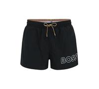 BOSS Pantaloncini da bagno 'Mooneye' nero / bianco Uomo BOSS L