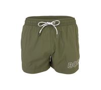 BOSS Pantaloncini da bagno 'Mooneye' oliva / bianco Uomo BOSS XXL