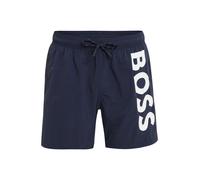 BOSS Pantaloncini da bagno 'Octopus' marino / bianco, Taglia L