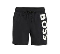 BOSS Pantaloncini da bagno 'Octopus' nero / bianco, Taglia XXL