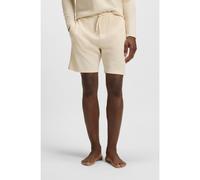 BOSS Pantaloncini del pigiama in misto cotone con logo ricamato - Style Waffle Shorts, 50535884 Bianco M