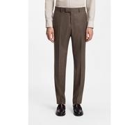 BOSS Pantaloni abito slim fit in mohair, seta e lino - Style H-Genius-B1-262, 50562605 Marrone scuro 94