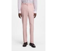 BOSS Pantaloni abito slim fit in mohair, seta e lino - Style H-Genius-B1-262, 50562605 Rosa chiaro 52